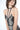 a female model wears the minimalist body piece with a silk dress 