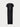 black long yvy plisse dress with a slit in the front