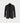 Classic black single-button yvy blazer with notched lapels and flap pockets, featuring a tailored slightly oversized fit and clean-lined silhouette