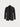 Classic black single-button yvy blazer with notched lapels and flap pockets, featuring a tailored slightly oversized fit and clean-lined silhouette