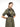 A female model wears the YVY green linen shirt dress paired with the leather belt harness short version