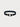 yvy leather ring choker in black with gold hardware