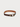 yvy leather ring choker in dark brown and gold hardware