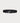yvy leather thin buckle belt 5 in black with silver hardware