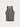 Front view of a black mesh yvy tank top with a sleeveless design, featuring a breathable, open-knit pattern